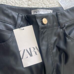 New Black leather pants 👖 from Zara